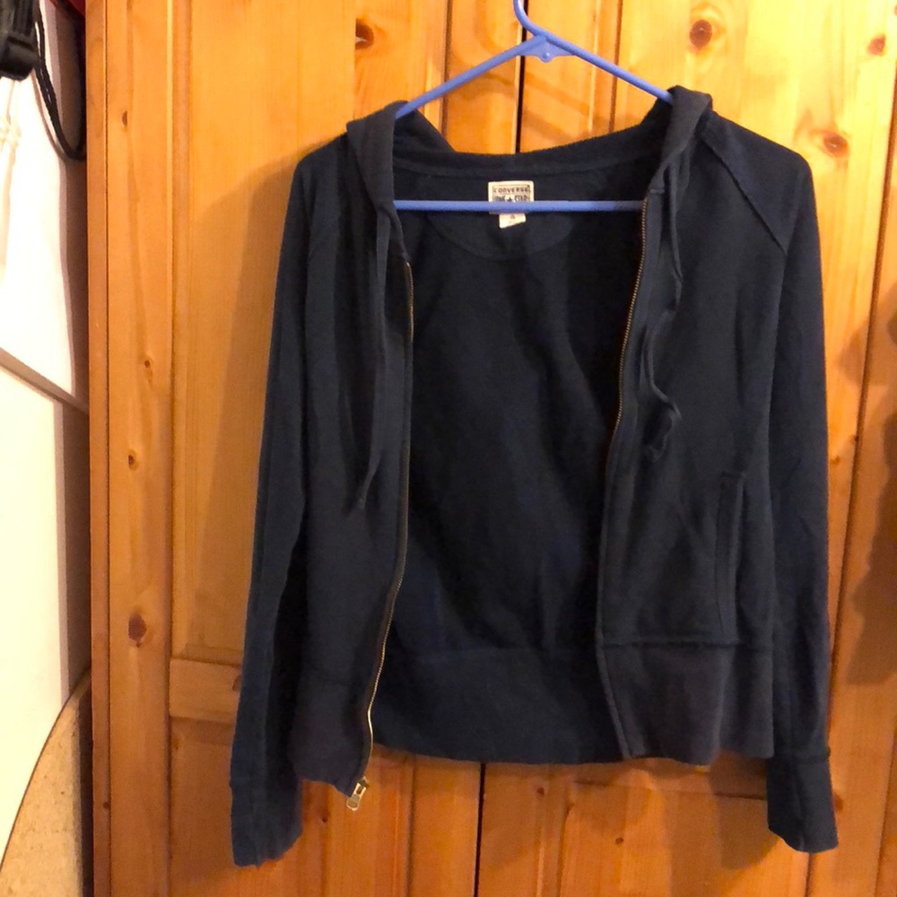 Converse navy jacket size xs